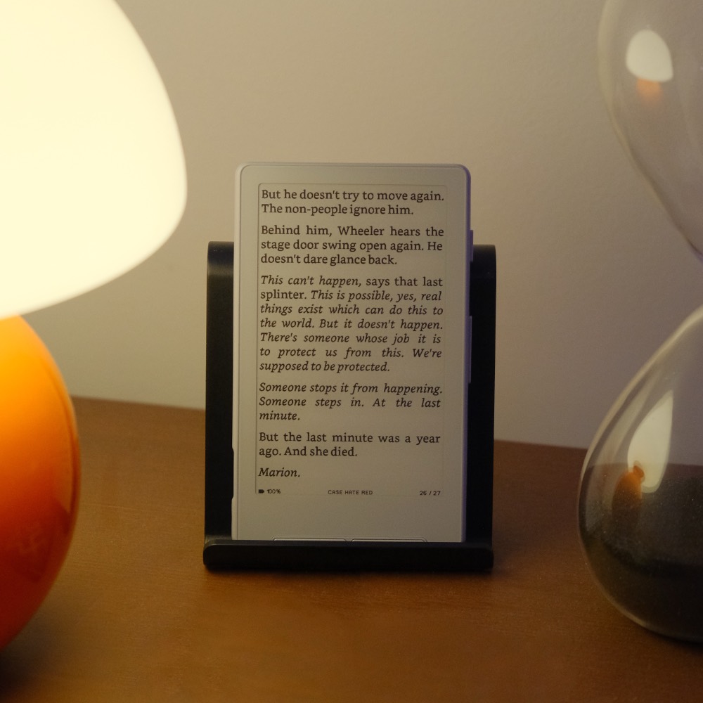 CrossPoint Reader firmware running on the Xteink