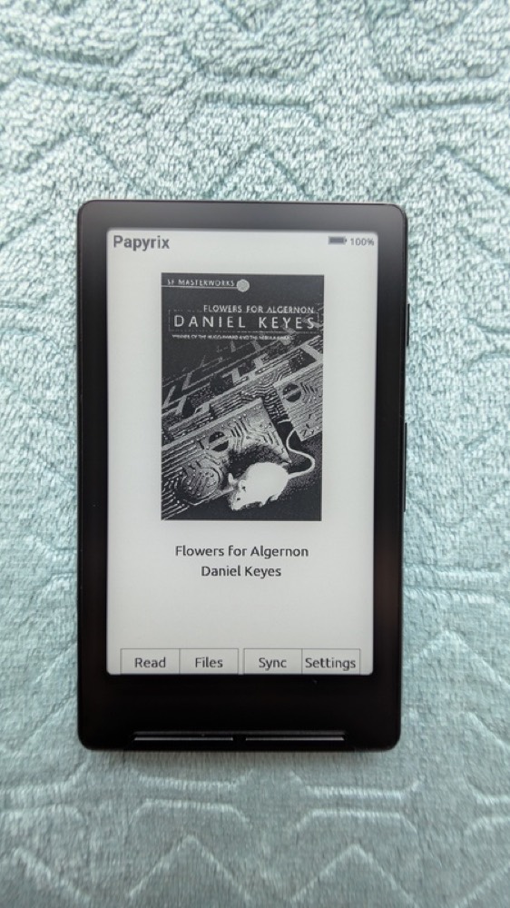 Papyrix firmware running on the Xteink